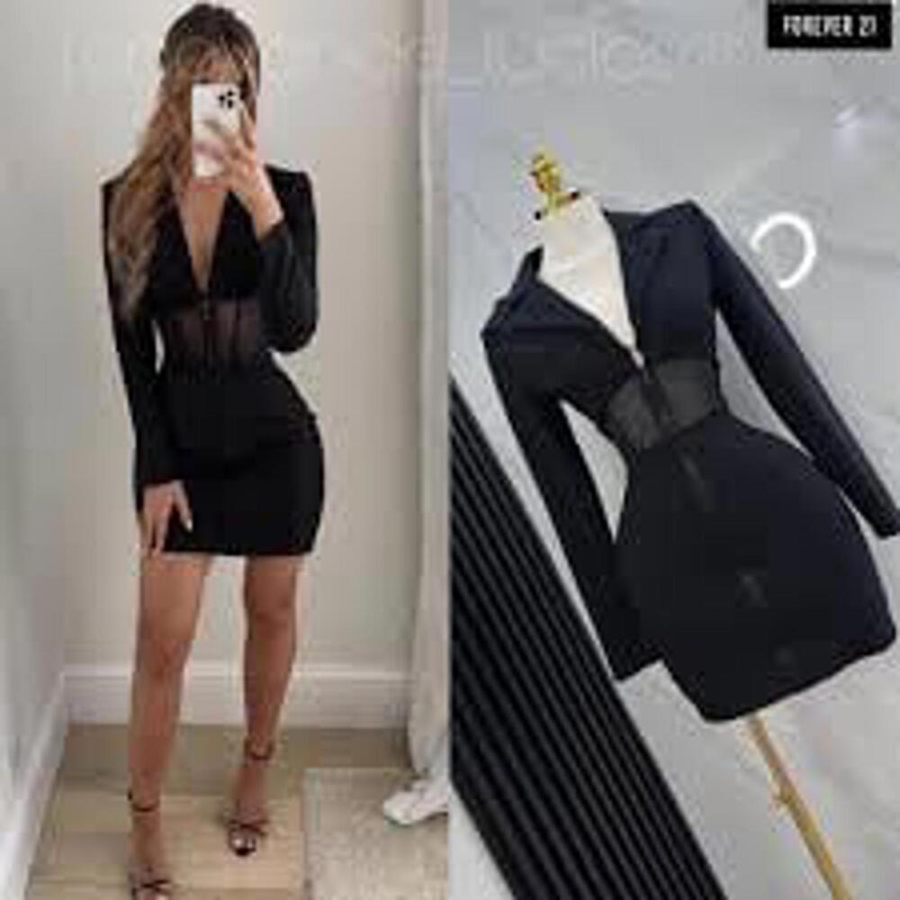 beautiful dress, tight to the body, modern style